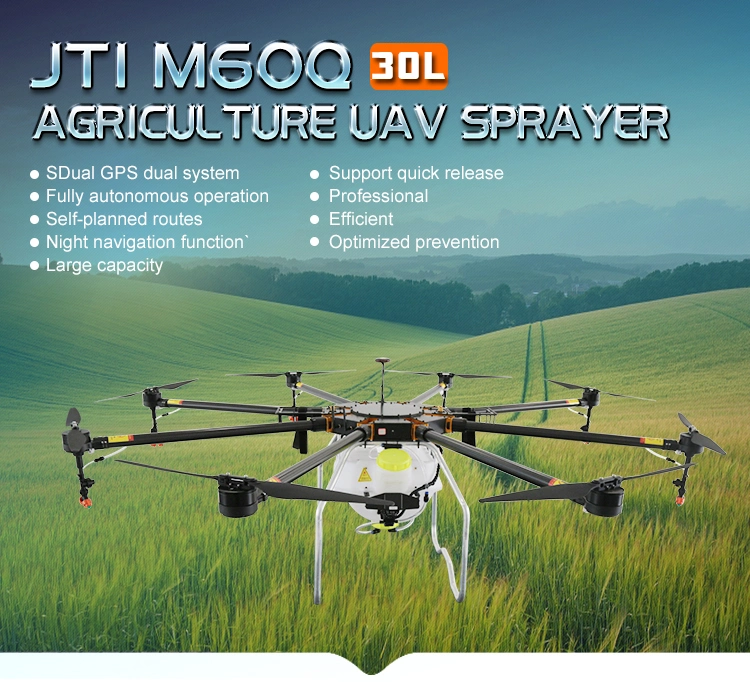 Self-Planned Routes 8 Axis 30L Aircraft Agricultural Uav Drone