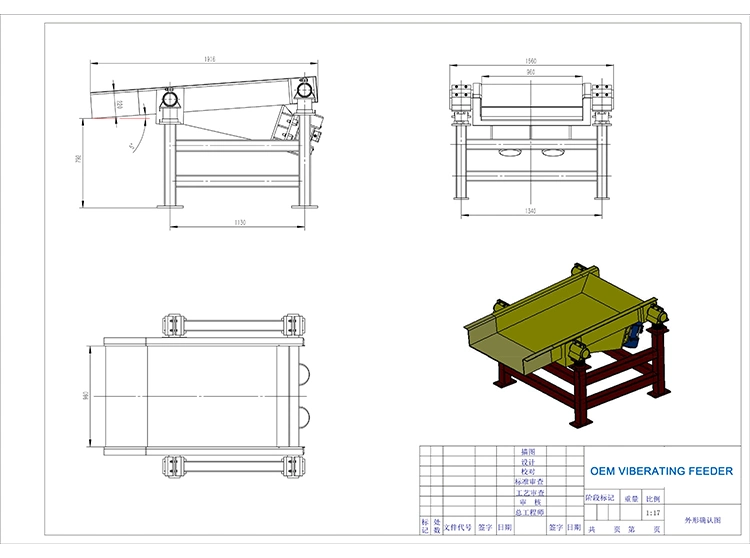 Shaker Feeder Plant Mini Grizzly Bar Vibrating Feeder Price, High Capacity Mining Vibrating Feeder