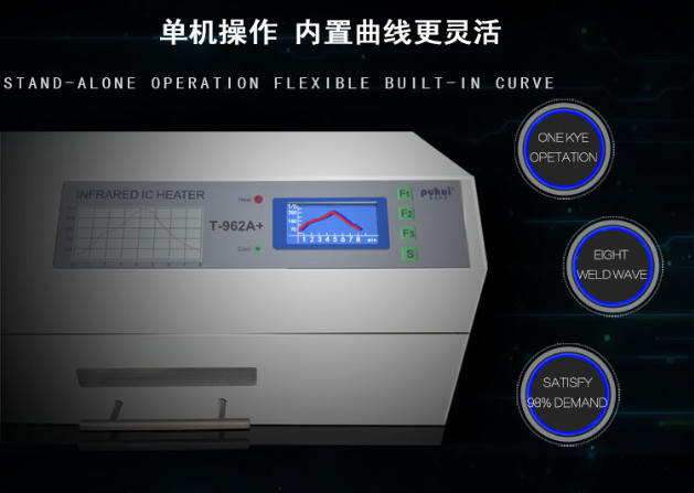 Puhui T962A+ Reflow Oven, Desktop Reflow Oven, Wave Soldering Machine