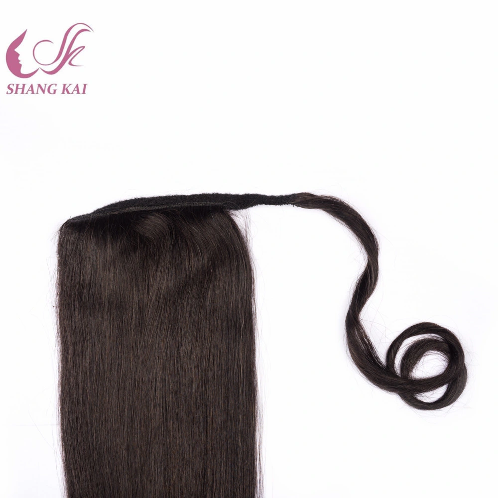 Mongolian Curly Ponytail Hair Piece Tight Curl Real Human Hair