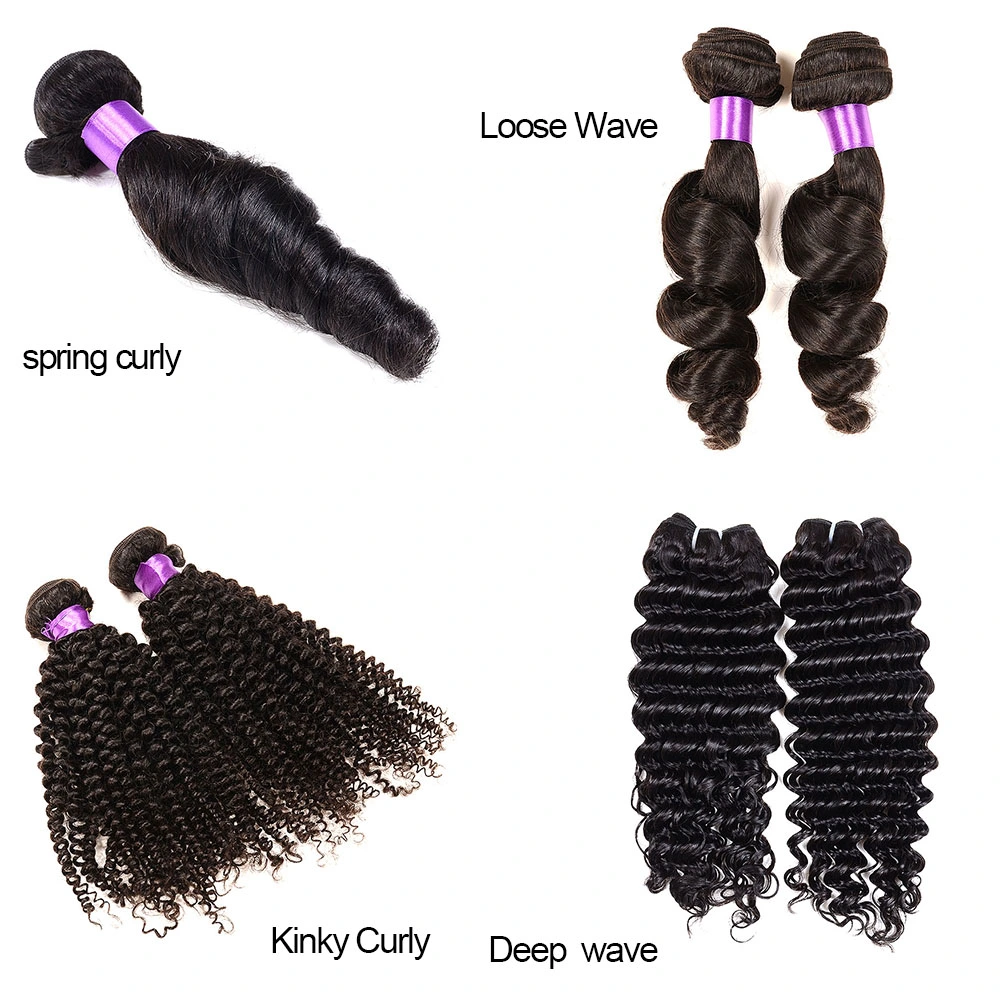 100% Human Hair Extensions Raw Brazilian Human Hair Weave Bundles Virgin Human Hair Weaving