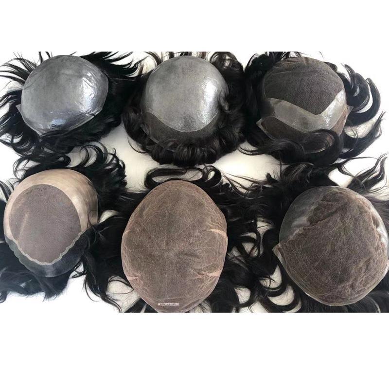 Wholesale Cheap Human Hair Extension Wig Human Hair for Men Toupee