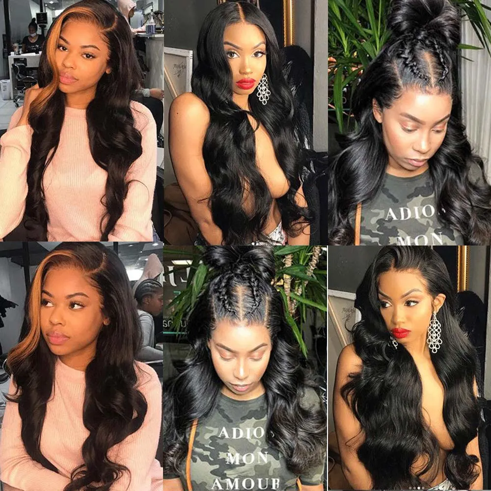 Brazilian Human Hair Lace Front Wigs 100% Unprocessed Virgin Lace Front Wigs Human Hair 16