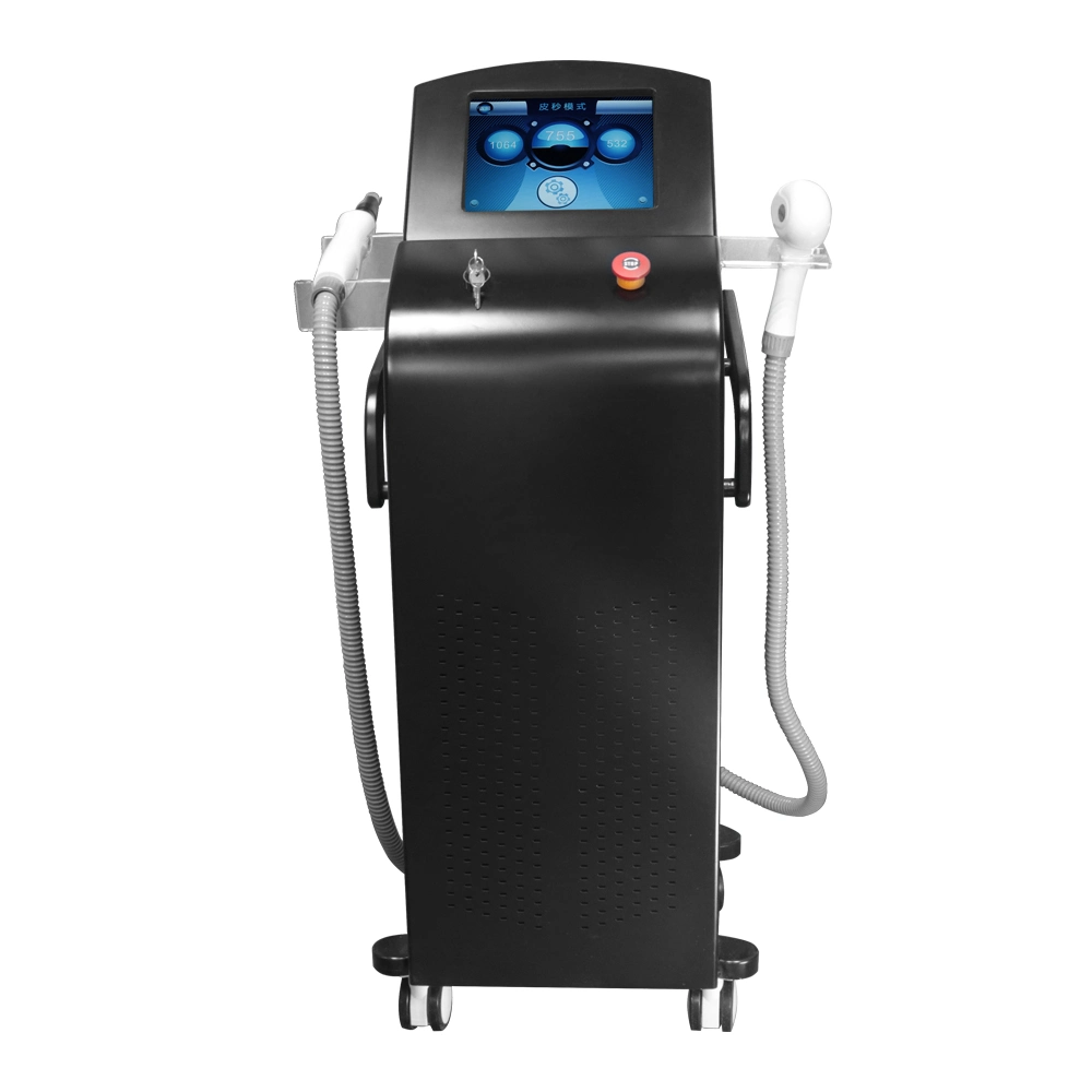 Painless Hair Removal Tattoo Removal Diode Laser 808nm 755nm 1064nm ND YAG Laser Q Switch Instrument