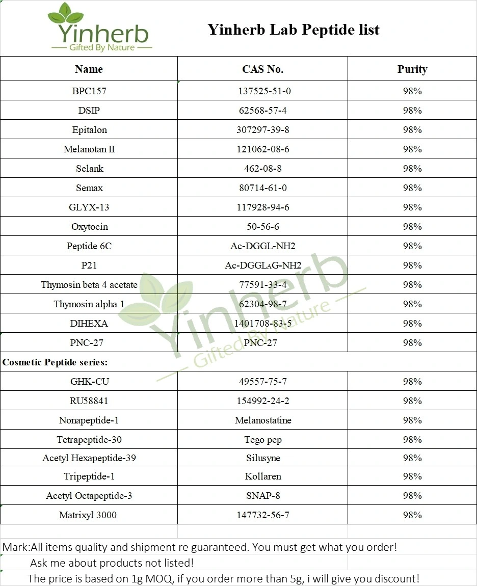 Yinherb Hair Growth Cosmetics Peptide Octapeptide-2 (TM-8-NH2) /Proharin-B4