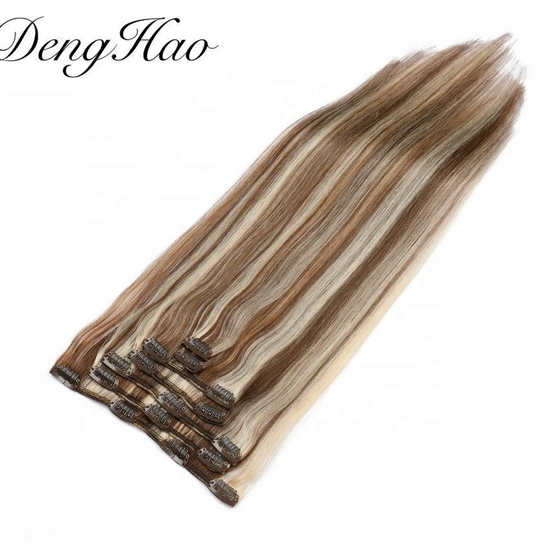 Clip in Human Hair Extensions Blonde Human Hair Clip in Extensions Remy Human Hair Clip in