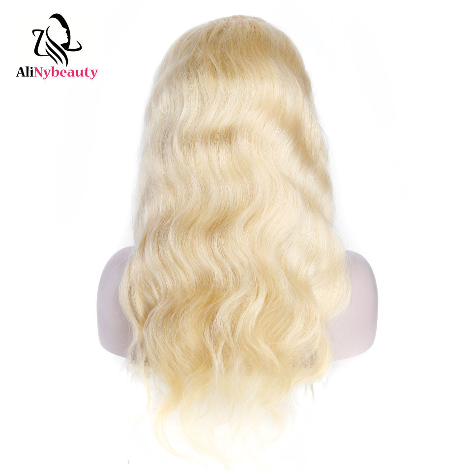 Human Hair Wig 613 Blond Body Wave Lace Front Wig