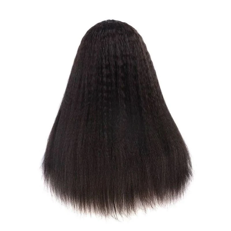 HD 13*4 Frontal Kinky Straight Lace Front Wigs Brazilian Remy Human Hair Wholesale Price Wigs