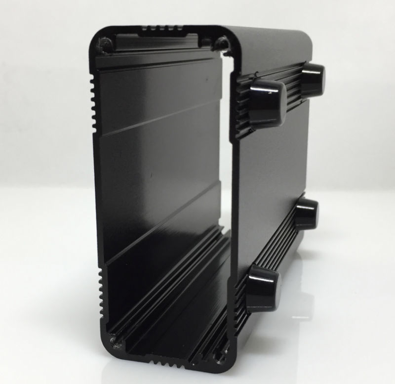 Class T Digital Power Amplifiers Aluminum Housing, Class Ab Audio Power Amplifier Aluminum Enclosures Endplates Stamping Parts CNC Machining Parts, Extruded Alu