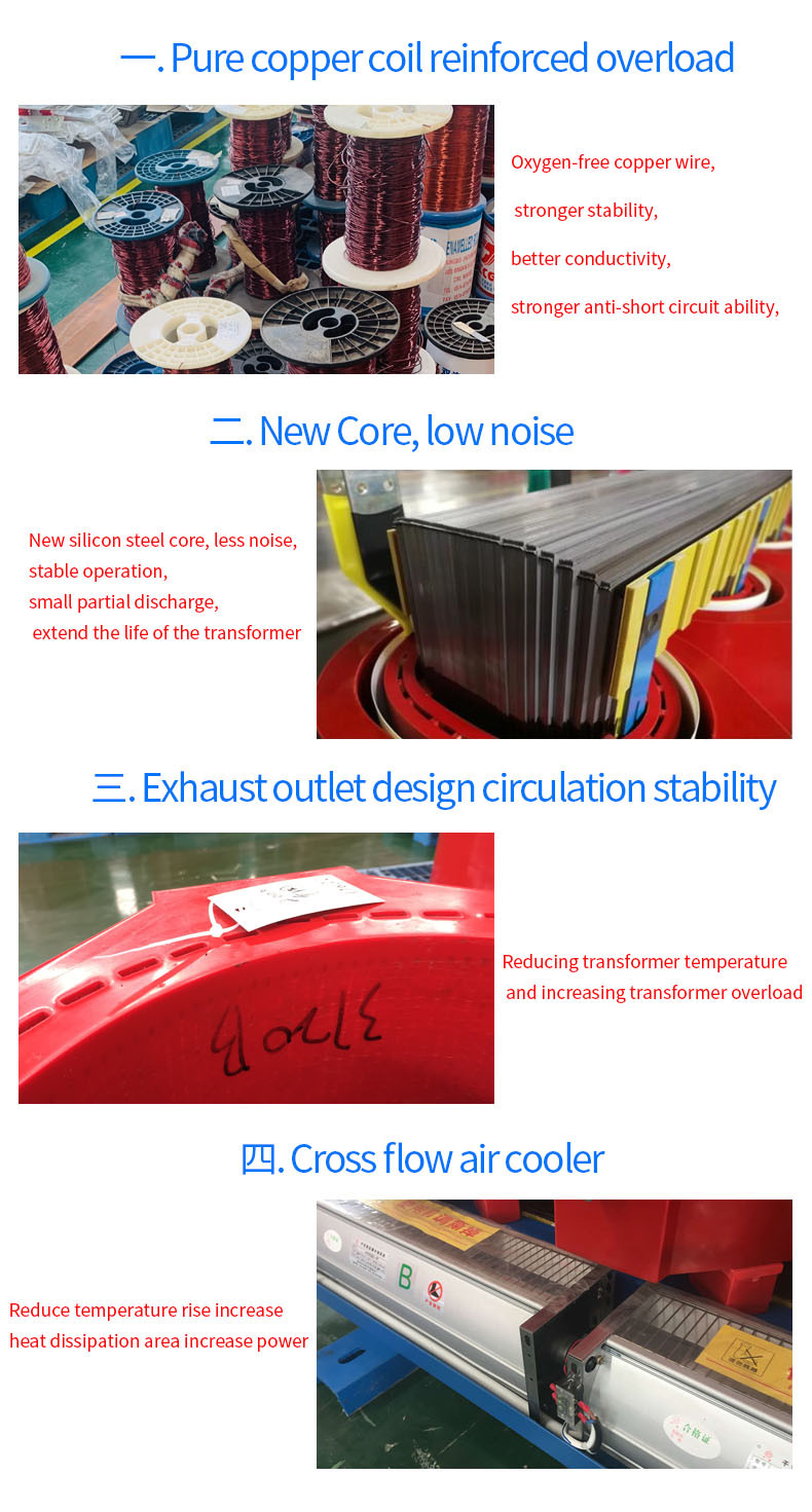 315kVA 500kVA Power Transformer Manufacturers 100% Copper Toroidal Transformer 20kv 50Hz/60Hz Dyn11 Three Phase Dry Transformer Price