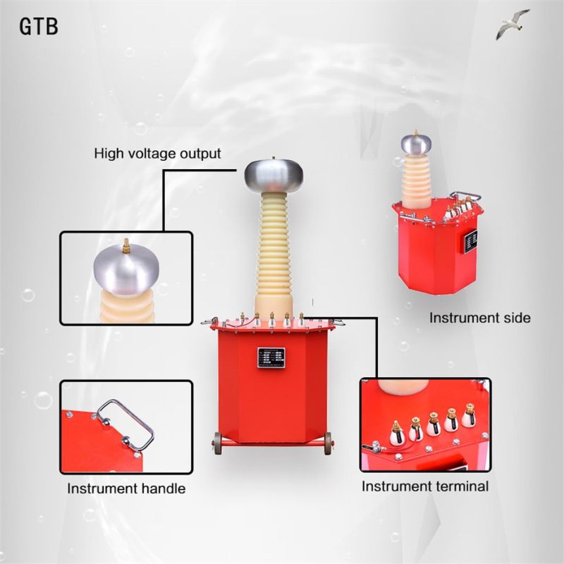 Gtb 5 kVA 50kv AC Dry Type Hi-Pot Hv Test Transformer