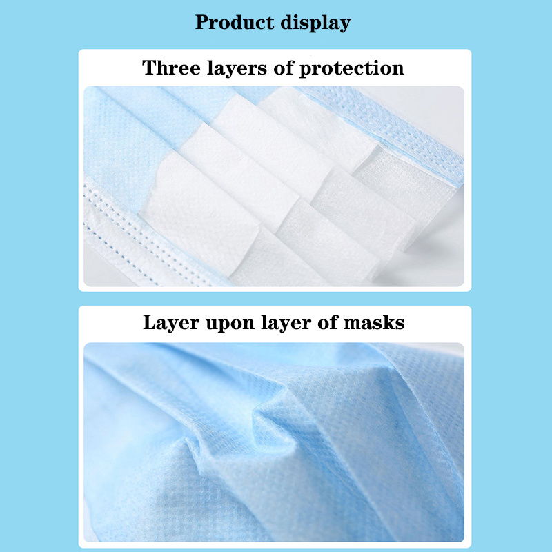 Hot Sale of Dealers Multi Color, Three-Layer Earrings, Dust-Proof Mask, Three-Layer Non-Woven Disposable Mask, Soft and Breathable