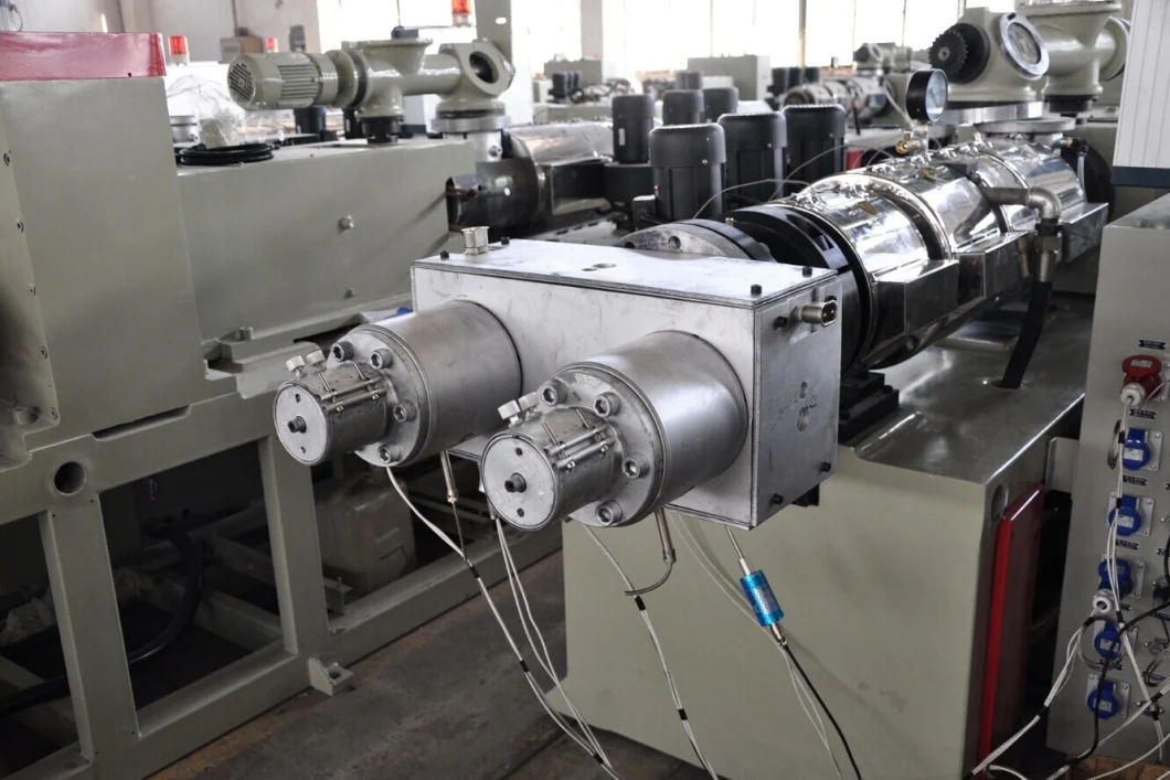 PVC Double Pipe Production Line/Double Pipe Extrusion/PVC Twin Pipe Machine/PVC Pipe Production Line/HDPE Pipe Production Line
