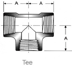 Forged Stainless Steel Pipe Fittings Tee