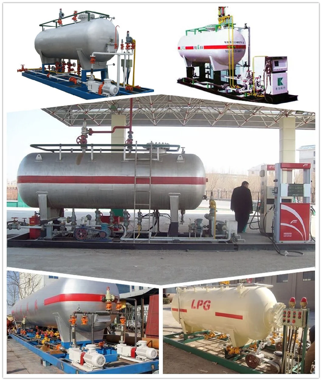 China Manufacturer Propane Butane Skid Mobile Gas Station