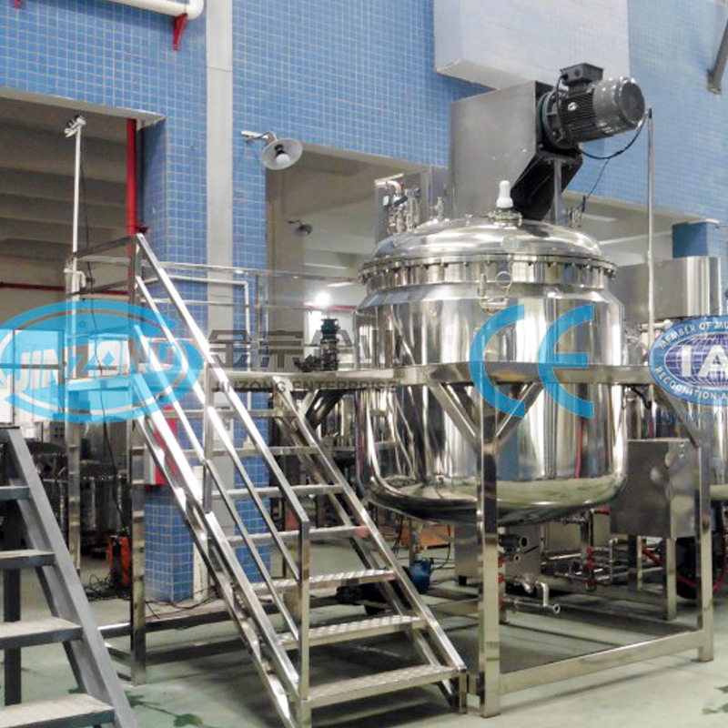 1000L Gallon Double Jacketed Vacuum Blender Machine, Homogenizing Emulsifer Mxing Tank, Industrial Tank Mixer for Shampoo, Liquid Detergent,