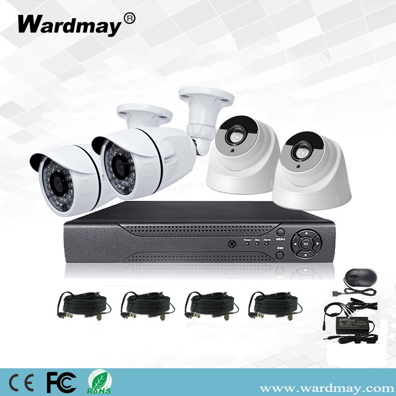 Security Analog System Ahd CCTV 4CH DVR Kits From Wardmay CCTV Manufacturer