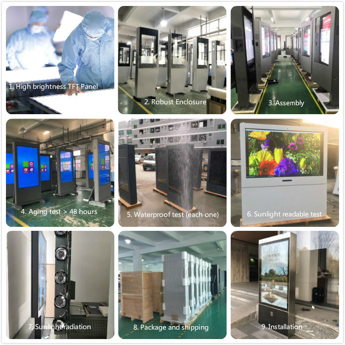 32inch 42inch 50inch 55inch 65inch 75inch HD LCD Display WiFi Digital Signage
