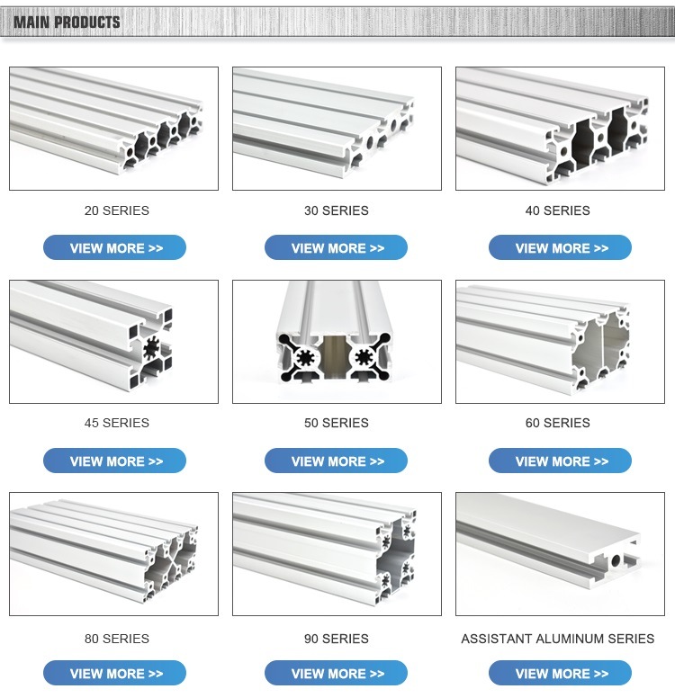 Building Machine Assembly Line Aluminum Profile Extrusion 4040 T Slot
