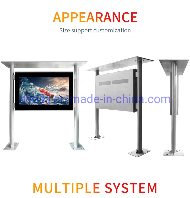 55 Inch Outdoor Waterproof Outdoor Screen Advertising for Bus Station