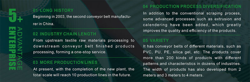 9mm PVC Conveyor Belt Portable Polishing Conveyor Belt
