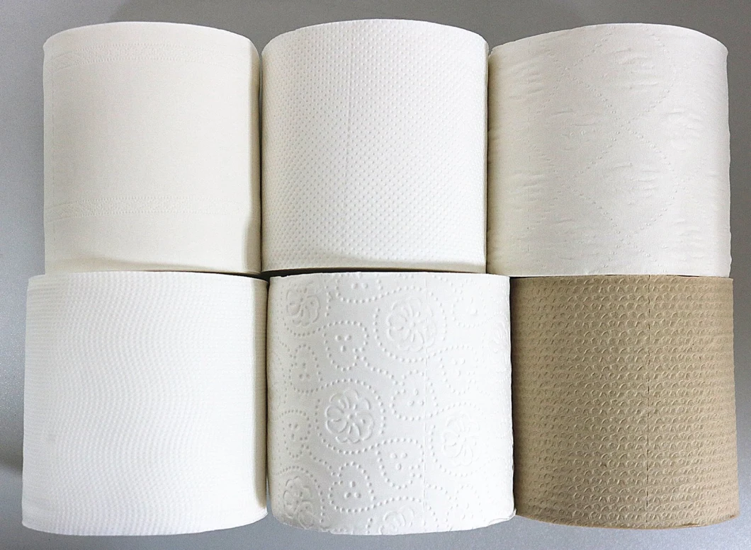 Cheapest Customized Embossed Printing 3 Ply White Virgin Toilet Paper