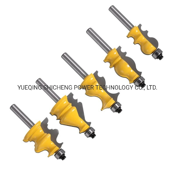 8mm Shank Molding Handdrail Router Bit for Woodworking