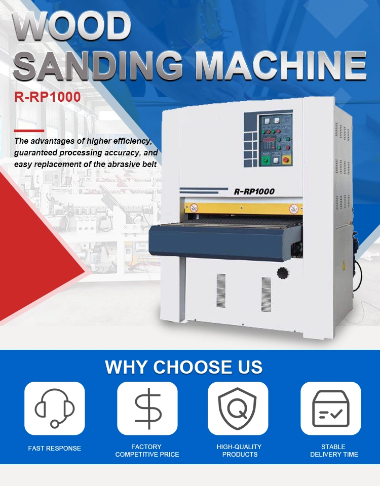 Good quality Double Sander Sanding Machine wood sanding machine R-RP1000 for woodworking machinery