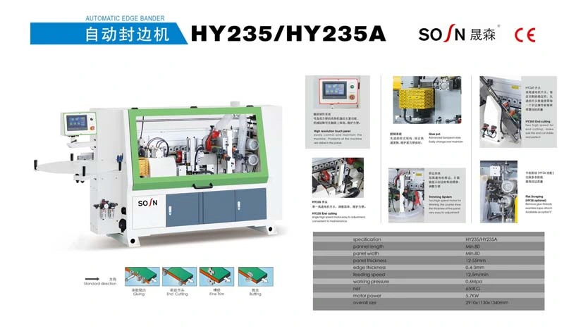 Automatic MDF Edge Banding Machine for Making Furniture