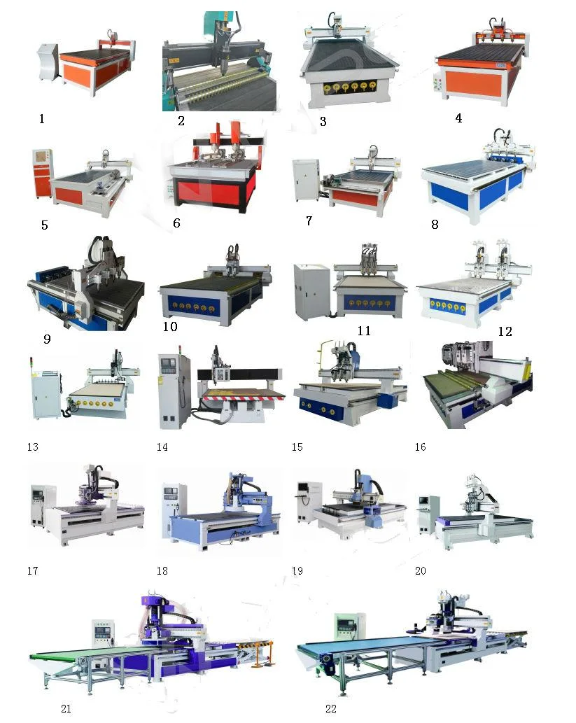 Customized Multi-Heads Woodworking CNC Engraver Machine for Carving/Cutting/Drilling Wood Furniture