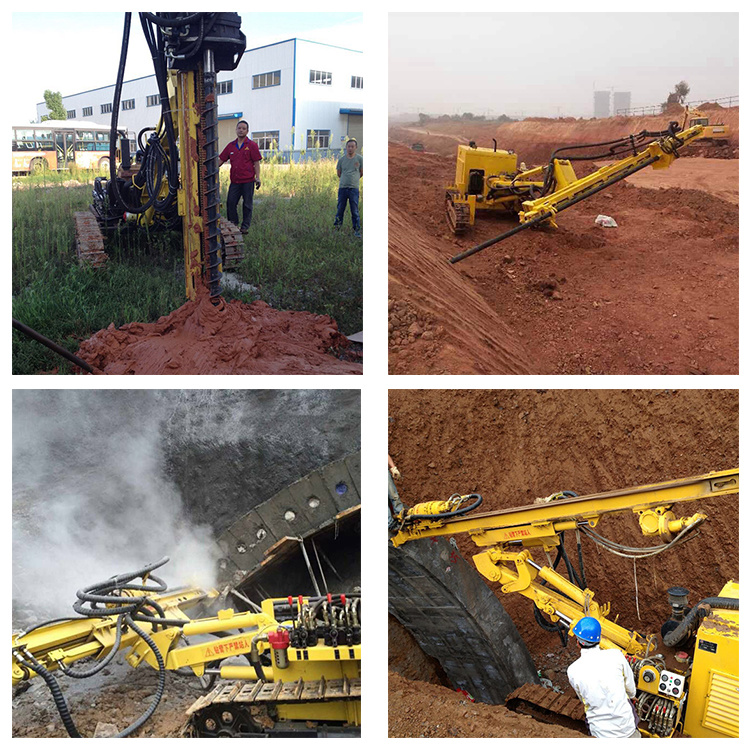 Multi Function Construction Machinery 30m Rotary DTH Drilling Rig Machine