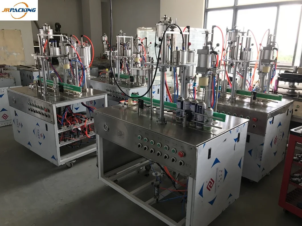 Semi Automatic Aerosol Can Filling Machine for Furniture Polishing Wax