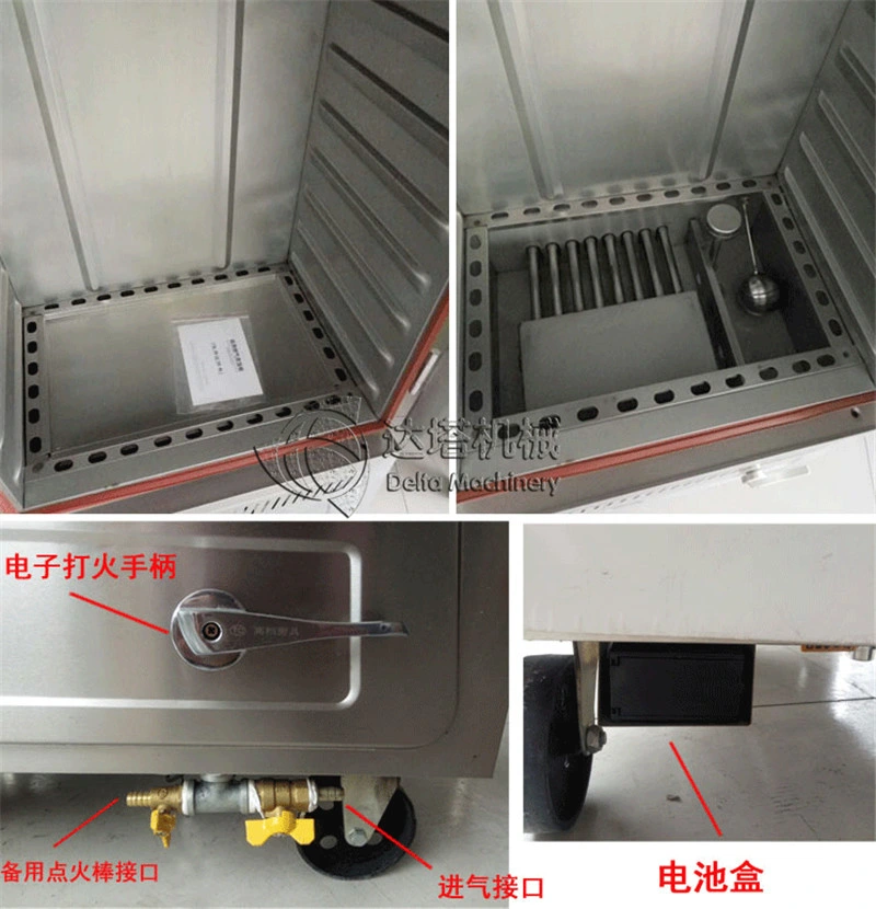 Rice Steaming Cart Steamed Rice Making Machine Bun Steamer Cabinet Equipment