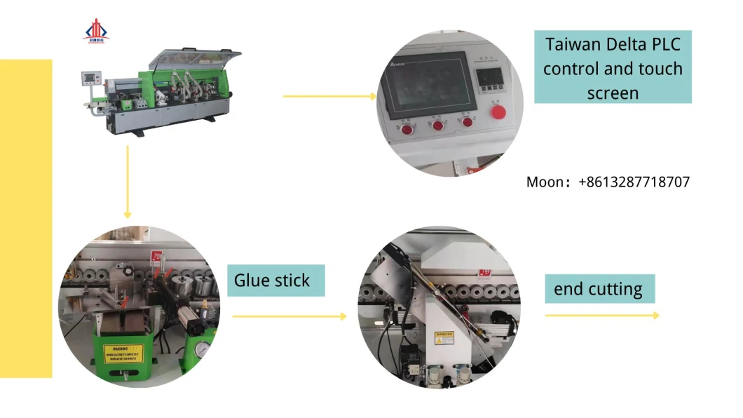 Woodworking Machinery Wood Panel Straight Linear Full Auto Edge Banding Machine for PVC