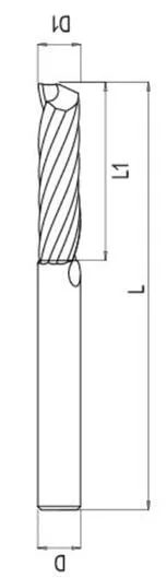 One Flute Carbide Cutting Tools for CNC Machines