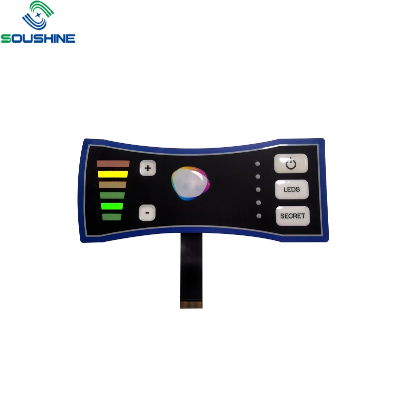 High Quality Screen Printing Embossed Button Membrane Switch for House Appliancation