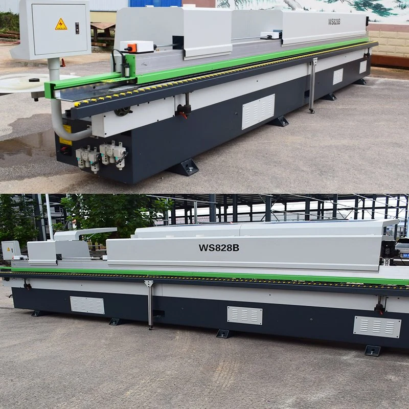 Ws828b Wood Melamine Automatic Edge Banding Trimming Machine Plywood Cabinet Edge Bander Machine Price