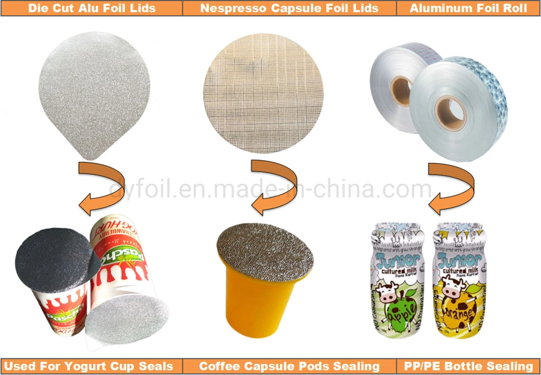 Printing Embossing Easy Peel Aluminum Foil Lids