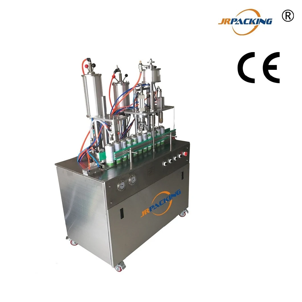 Semi Automatic Aerosol Can Filling Machine for Furniture Polishing Wax