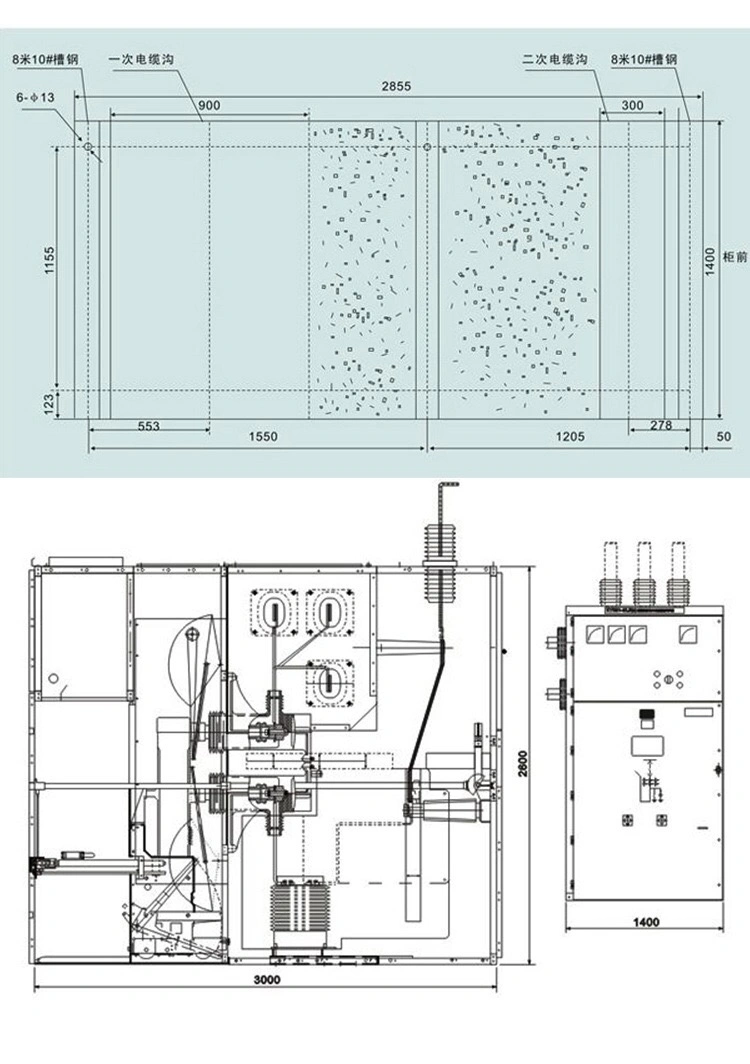 12kv Switchboard/Switch Cabinet/Switchgear/High Voltage Panels Electric Equipment Transformer Cabinet