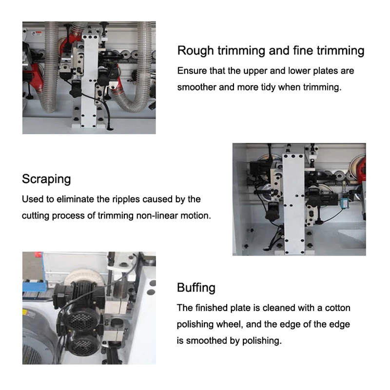 Mf630 Woodworking Machine Automatic Edge Banding Machine PVC MDF Edge Bander Machine with Round Trimming