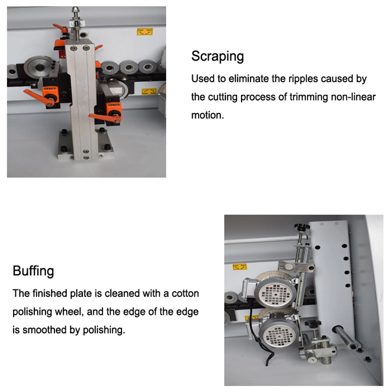 Mf360A PVC MDF Straight Line Automatic Edge Banding Trimmer Machine Wood Door Edge Bander Machine