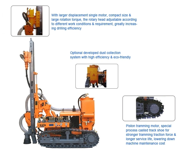 Bore Well Borewell Deep Swivel Drilling Machine Jumbo Portable Borehole Drilling Equipment Bore Well Drilling Machine