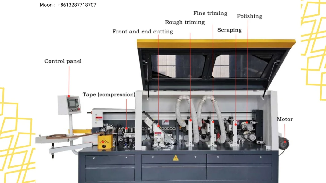 Woodworking Machinery Wood Panel Straight Linear Full Auto Edge Banding Machine for PVC