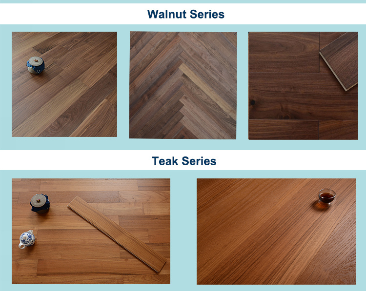Oak Wood Hardwood Customized Color Matching Engineered Flooring