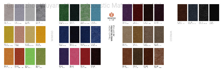 New Color Sound-Proof Acoustic Wood Wall Panel Felt for Home