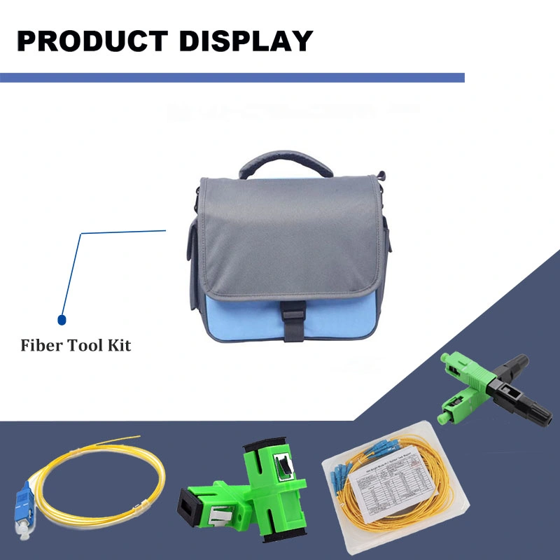 Wholesale Price FTTH Assembly Stripping Splicing Termination Fiber Optic Tool Kit with Power Meter