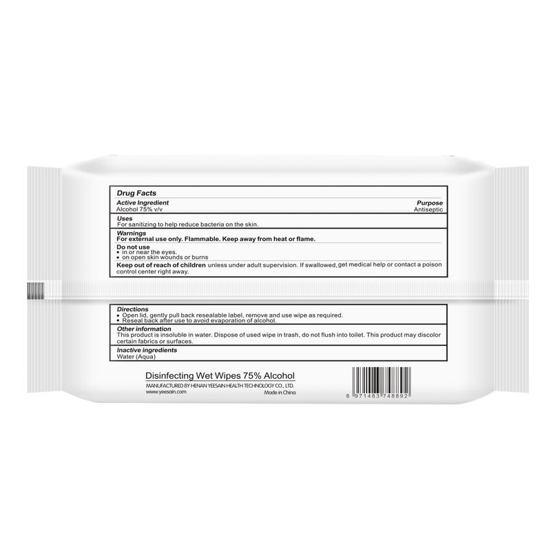 10/40 Pieces Wet Wipe Alcohol Disinfectant Wipes Alcohol Wet Wipes
