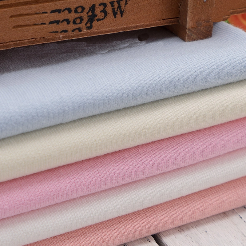New Coarse Knitting Two Color Two Yarn Small Terry Jersey Fabric Single Jersey Fabric for Clothings