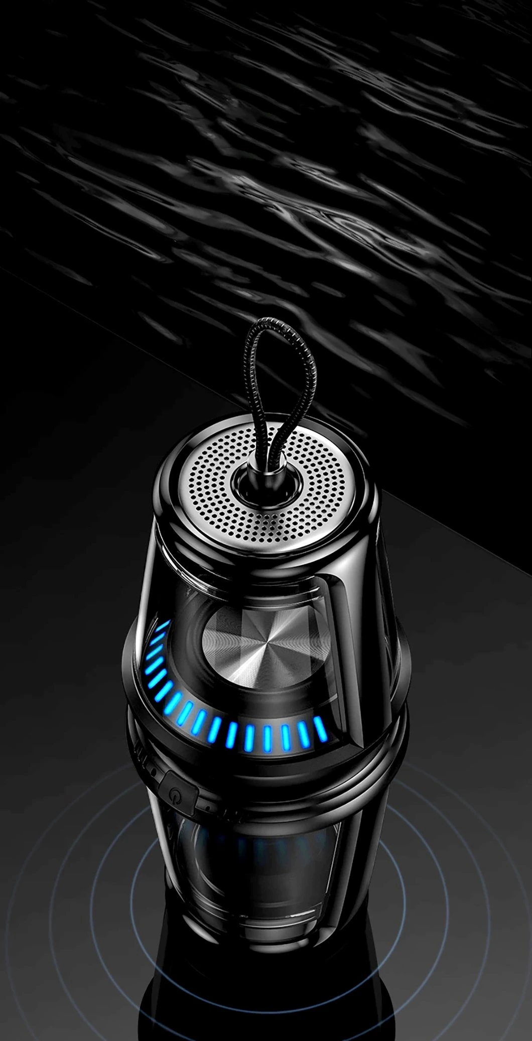 Wts Rechargeable HiFi Music Tws Speaker Professional Mini Portable Tower Round Mini Bluetooth Speaker